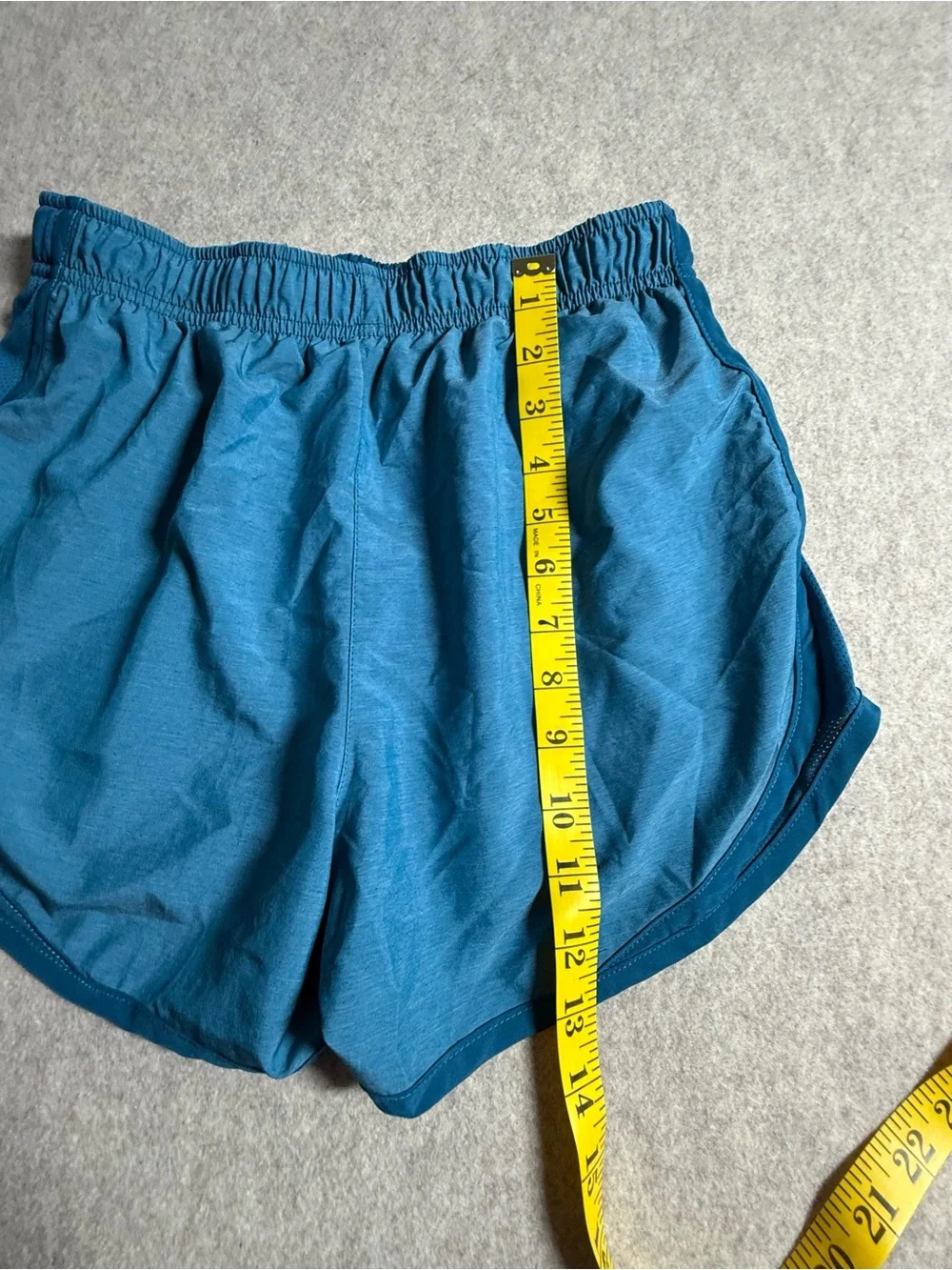 Nike Women's Teal‎ Blue Athletic Shorts with White Swoosh